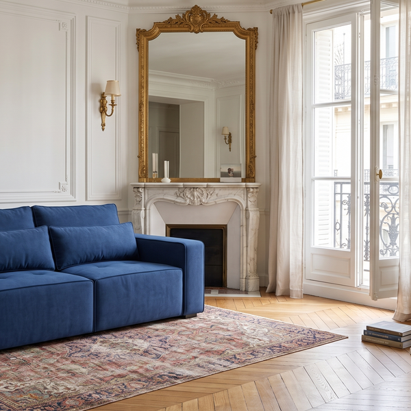 2 seater sofa in a Parisian apartment
