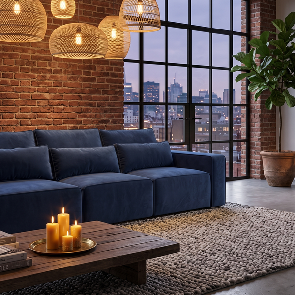 Bovis Salone sofa in a warehouse loft