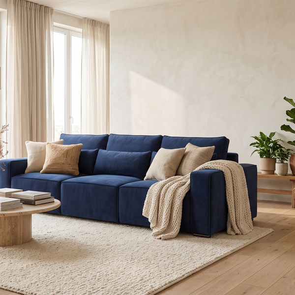 Sofa in a bright modern apartment