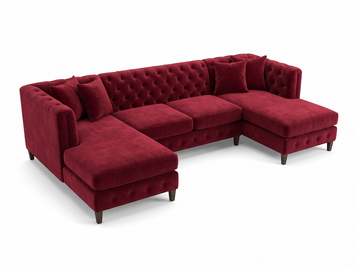 Chesterfield U Shaped Sofa