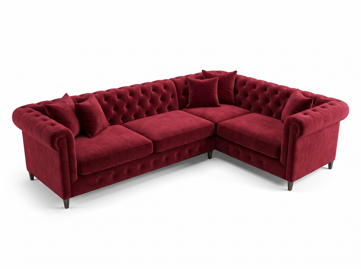 Chesterfield Long Right Hand Corner Sofa (5 Seater)