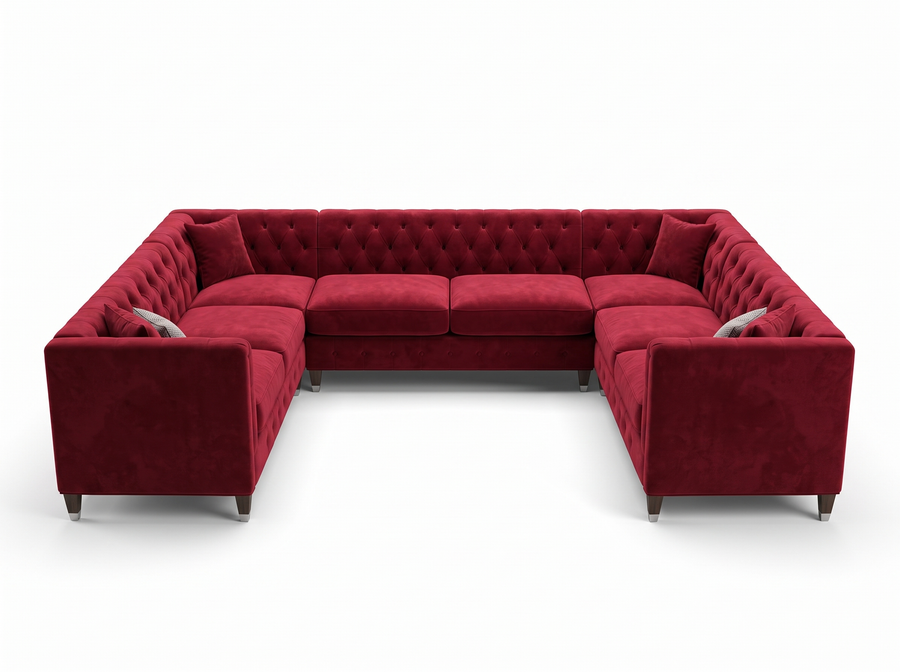 Chesterfield Large U Shaped Sofa product photo