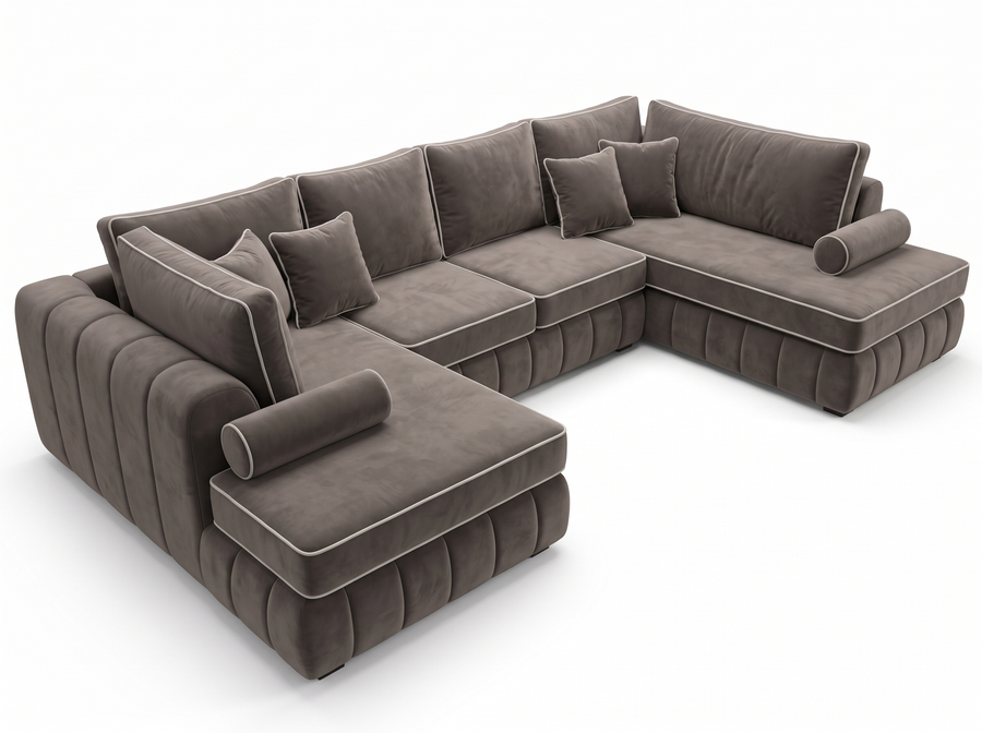 Master U Long Left Hand Corner Sofa (5 Seater) product photo