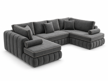 Lilly Long Left Hand Corner Sofa (5 Seater) front left view
