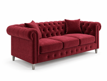 Chesterfield 3 Seater Sofa front left view