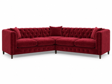 Chesterfield Long Left Hand Corner Sofa (5 Seater) front view