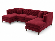 Chesterfield U Shaped Sofa front right view