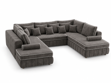 Master U Large U Shaped Sofa front left view