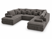 Master U Large U Shaped Sofa front right view