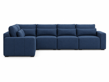 Bovis Salone Long Left Hand Corner Sofa (5 Seater) front view