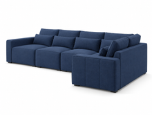 Bovis Salone Long Left Hand Corner Sofa (5 Seater) front right view