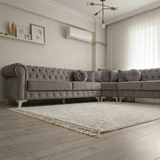 Olympia Chesterfield 2C2 Corner Sofa – Luxury Velvet – view 4