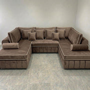 Luxury Mink U-Shape Sofa with Chaise – view 7