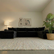 Luxury U-Shape Sofa – Velvet Fabric – view 8