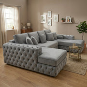 Chesterfield U-Shape Sofa – Luxury Velvet – view 4