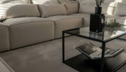 Borios 3C1 Corner Sofa – Cream Velvet Luxury Suite – view 4