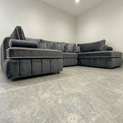 Luxury Grey U-Shape Sofa with Chaise – view 3