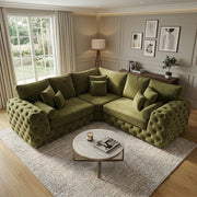 Ashton Chesterfield Corner Sofa – Luxury Velvet – view 2