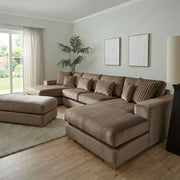 Chaise U-Shape Sofa – Luxury Velvet – view 3