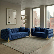 Luxury Blue 3+2 Seater Lilly Sofa Set – view 7
