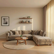 Alan Chaise Corner Sofa – Luxury Velvet – view 2