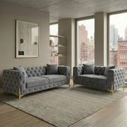Italian Chesterfield 3+2 Seater Sofa Set