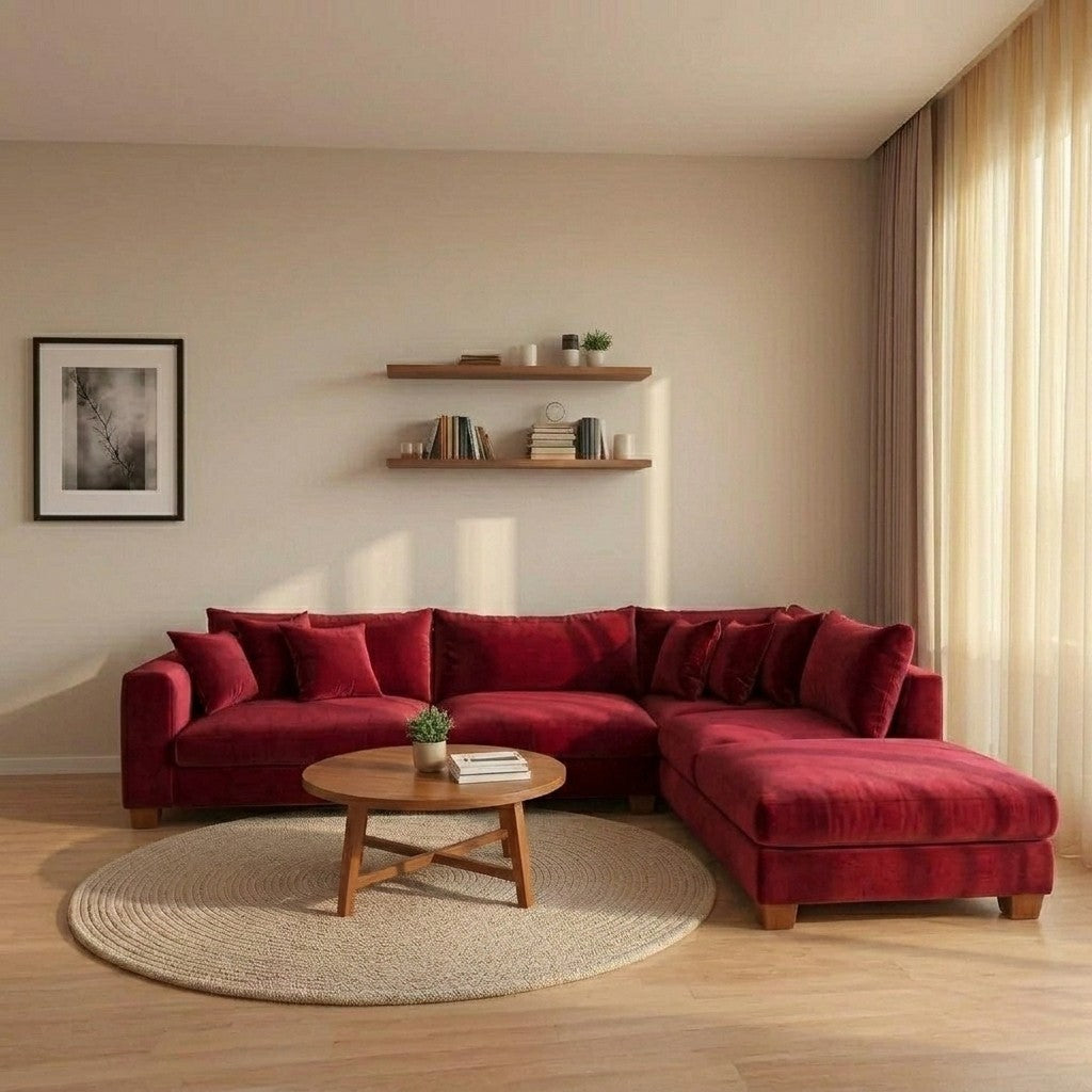 Alan Chaise Corner Sofa – Luxury Velvet