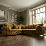 Olympia Chesterfield Corner Sofa – Luxury Velvet – view 2