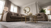 Alaska 3+1 Seater Velvet Sofa Set in Mink – Modern Luxury Design with Cushions – view 4