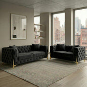 Italian Chesterfield 3+2 Seater Sofa Set – view 6
