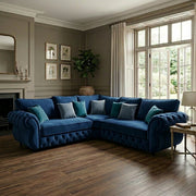 Olympia Chesterfield Corner Sofa – Luxury Velvet – view 6