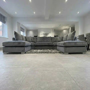 Luxury U-Shape Sofa – Velvet Fabric – view 7