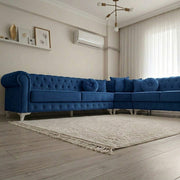 Olympia Chesterfield 2C2 Corner Sofa – Luxury Velvet – view 6