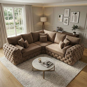 Ashton Chesterfield Corner Sofa – Luxury Velvet – view 4