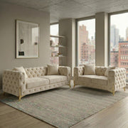 Italian Chesterfield 3+2 Seater Sofa Set – view 9