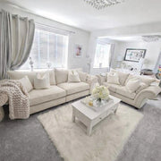 Luxury Verona 2C3 Chesterfield Sofa Modern Beige Living Room – view 5