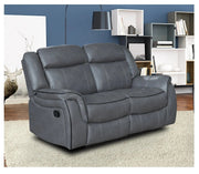 Grey Leather Gel Recliner 3 Seater 2 Seat or Armchair Sofa – view 6
