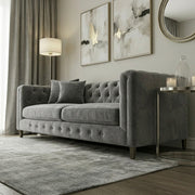 Luxury 3 Seater Chesterfield Sofa – Luxury Velvet – view 5