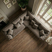 Olympia Chesterfield Corner Sofa – Luxury Velvet – view 5