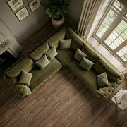 Olympia Chesterfield Corner Sofa – Luxury Velvet – view 3