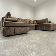 Luxury Mink U-Shape Sofa with Chaise – view 3