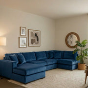 Luxury U-Shape Sofa – Velvet Fabric – view 7