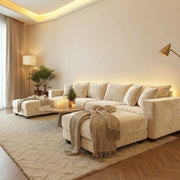 Luxury U-Shape Sofa – Velvet Fabric – view 8