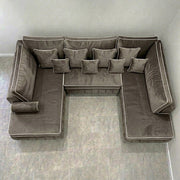 Luxury Mink U-Shape Sofa with Chaise – view 2